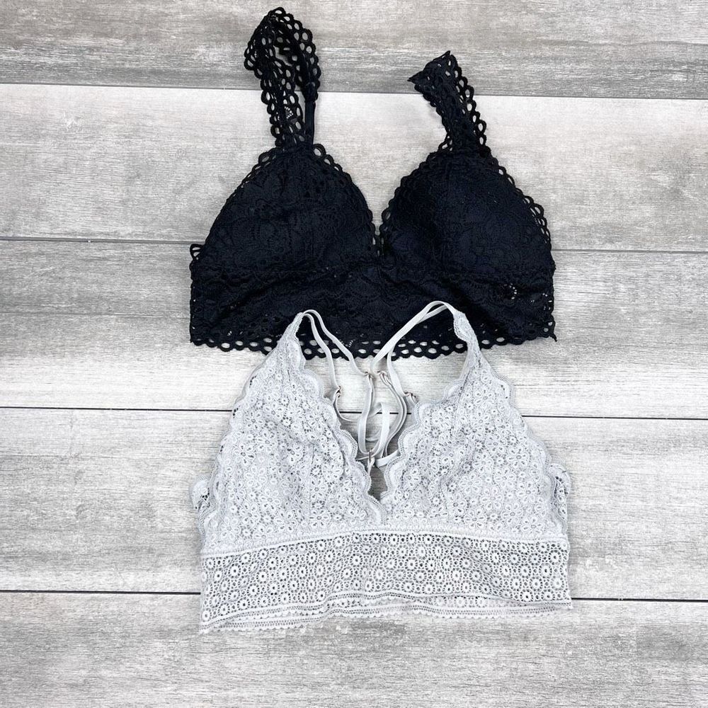 ‎Aerie lace bralettes S